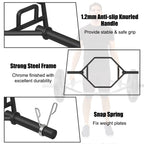 142cm Olympic Hex Barbell Bar Trap Weight Lifting for Gym and Home-Black