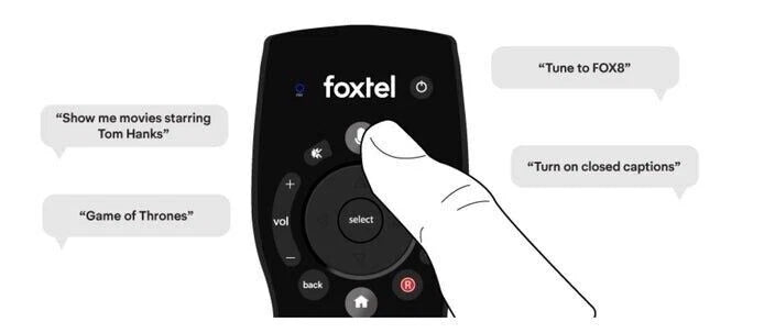 Genuine Original Foxtel IQ5 / IQ4 / IQ3 Voice Bluetooth Remote Control for Foxtel IQ5/IQ4/IQ3 Box Remote