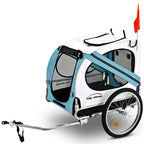 Pet & Cargo Bike Trailer with 0.5m Wheels and 40kg Capacity - Blue