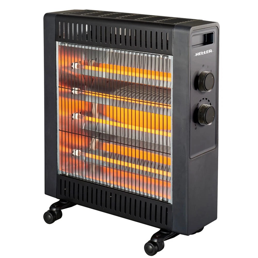 2200W Quartz Radiant Heater - Black