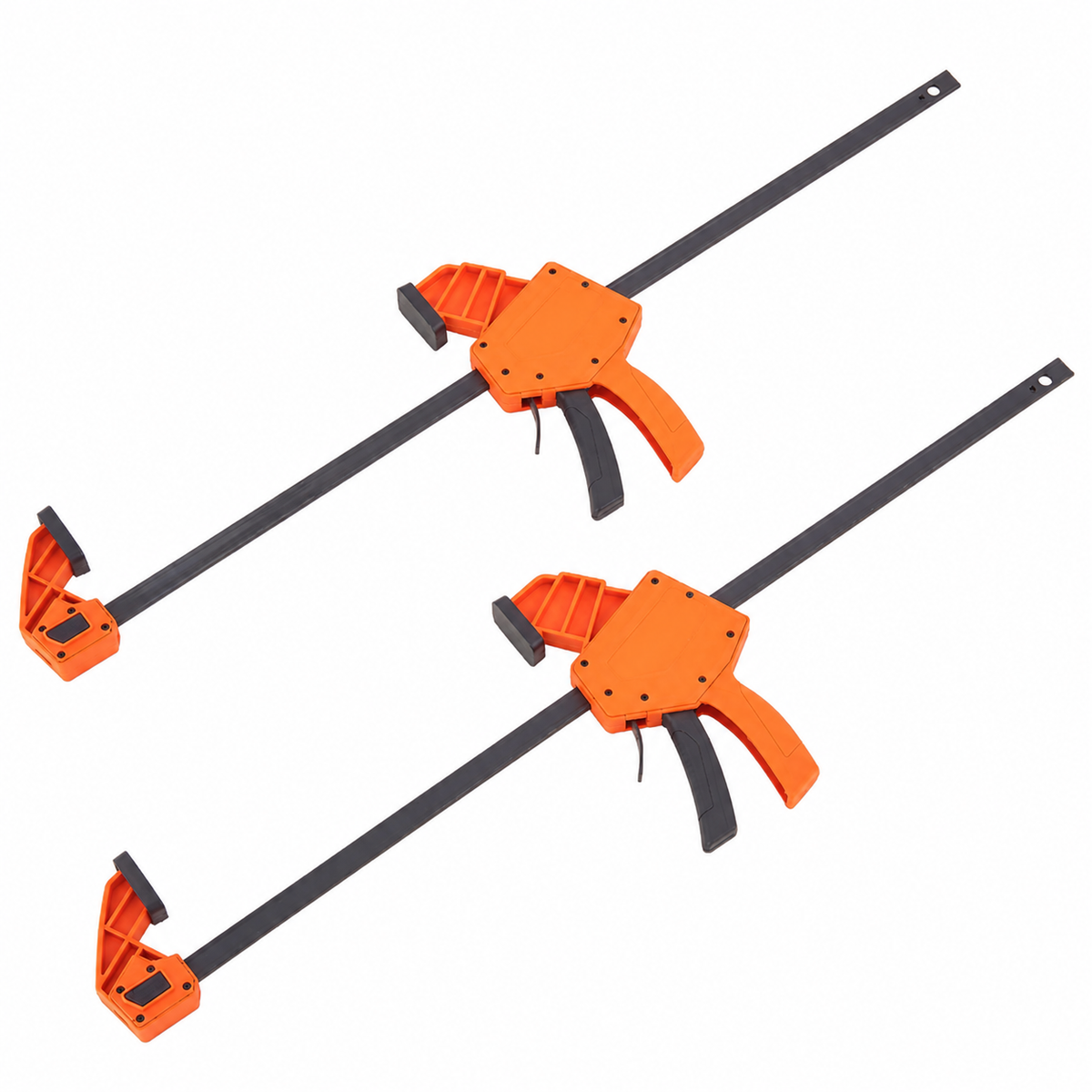 Bar Clamps for Woodworking, 2-Pack 24" One-Handed Clamp/Spreader, Quick-Change