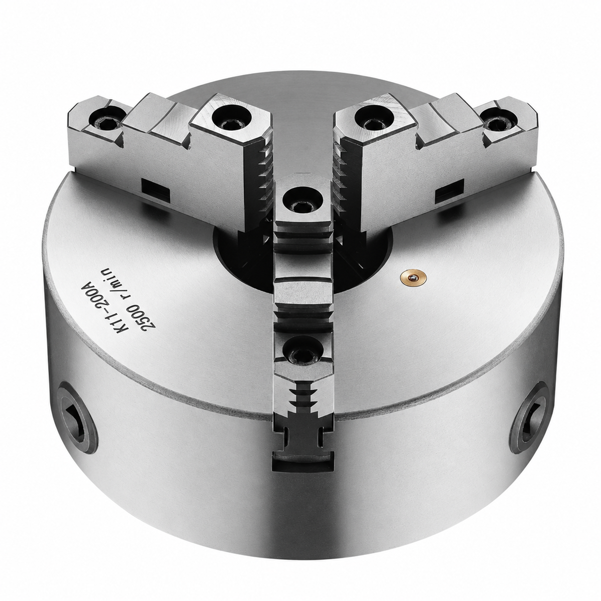 200 mm 3-Jaw Self-Centering Lathe Chuck 2 1/4 in-8 Threaded Backing Plate