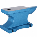 Single Horn Anvil 55Lbs, Cast Iron Anvil Blacksmith Withstands Heavy Blows,Anvil