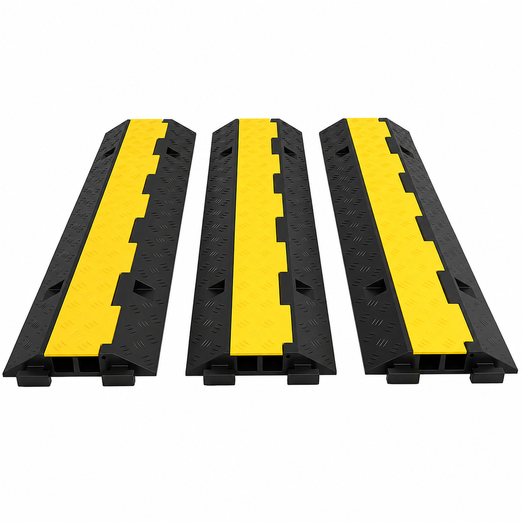Rubber Cable Protectors Heavy Duty Wire Hose Cord Protective Cover Ramps Floor