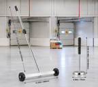15-Inch Magnetic Sweeper with Wheels Telescoping Magnetic Pickup Tool
