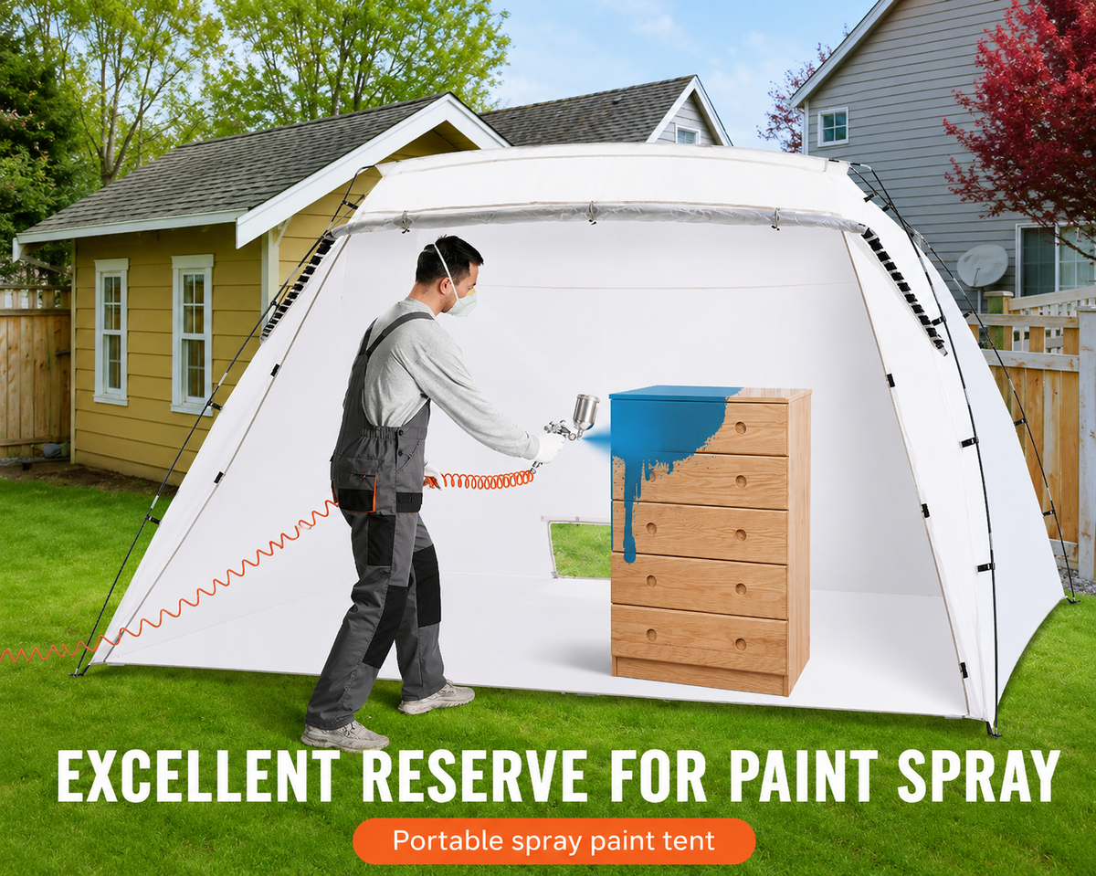 Spray Paint Shelter Spray Paint Tent 10x7x6ft Portable Paint Booth DIY