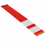 20Pcs Reflective Driveway Markers 6.35mm Dia 122cm Snow Stakes Reflectors
