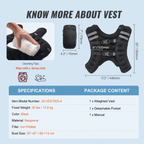 30lb Weighted Vest for Men Women Workout Equipment for Strength Training