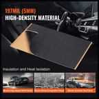 Car Sound Deadening Mat, 200 mil 2.3sq.m Car Sound Dampening Material, Butyl