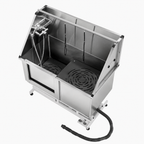127 cm Electric Dog Grooming Bath Tub Stainless Steel w Water Filter Left