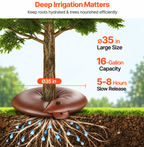Tree Watering Ring 4 Packs 16 Gallons Slow Release Tree Water Bag Durable