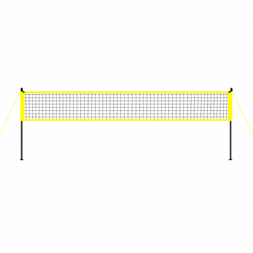 Outdoor Portable Volleyball Net System, Adjustable Height Steel Poles, Professional Volleyball Set with PVC Volleyball, Pump, Carrying Bag, Heavy Duty Volleyball Net for Backyard, Beach, Lawn