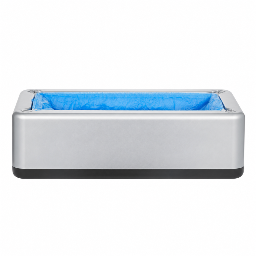 Shoe Cover Dispenser Fits Up to US 11 with 100 Disposable Plastic Covers