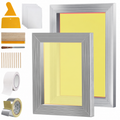 Screen Printing Kit, 2 Pieces Aluminum Silk Screen Printing Frames20.3 x 25.4/25.4