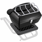 48L Motorcycle Top Case Universal Motorbike Tail with Reflective Panel