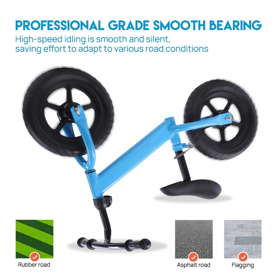 Kids Balance Bike Ride on Toys Push Bicycle 12" Children Outdoor Toddler Safe