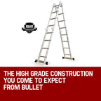 4.7m Multi-Purpose Aluminium Ladder with Multiple Configurations and Safety Features