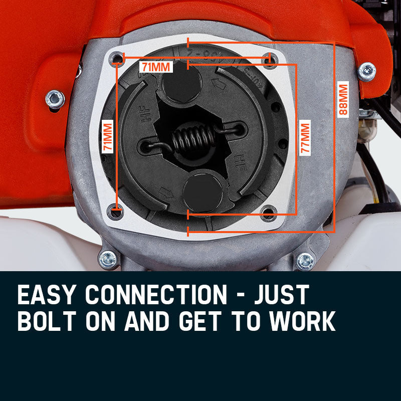 Commercial 2-Stroke Engine for Post Hole Digger with Maxi-Flex Housing