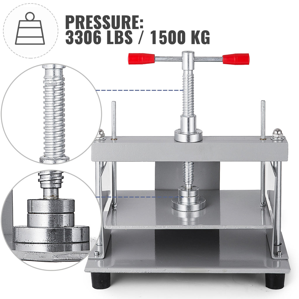 Steel Bookbinding Press Machine with 12" x 8.7" Area for A4 Paper