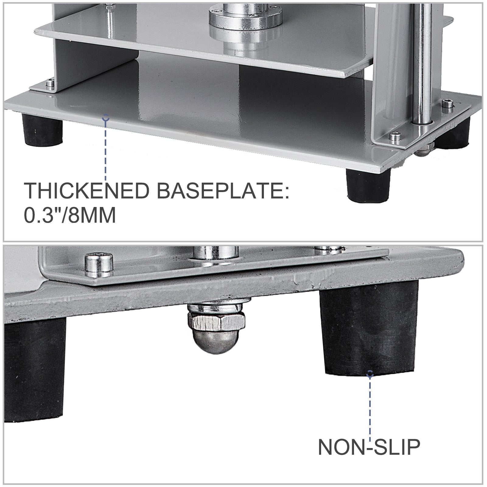 Steel Bookbinding Press Machine with 12" x 8.7" Area for A4 Paper