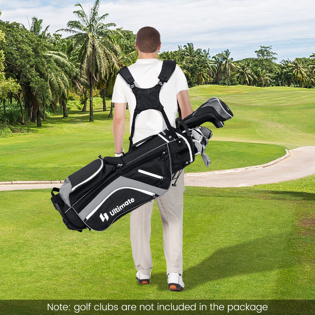 Golf Club Bag with 14 Way Top Dividers for Men and Women-Grey