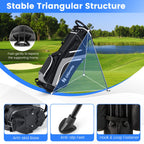 Golf Club Bag with 14 Way Top Dividers for Men and Women-Grey