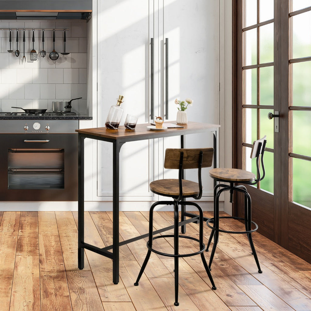 120 x 40 cm Industrial High Bar Table for Kitchen & Cafe & Pub