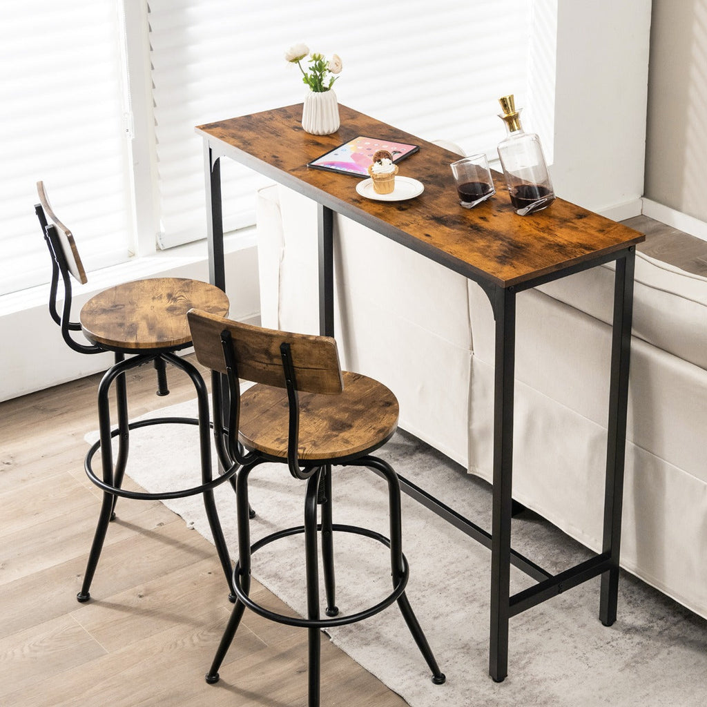 120 x 40 cm Industrial High Bar Table for Kitchen & Cafe & Pub
