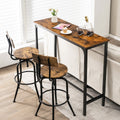 120 x 40 cm Industrial High Bar Table for Kitchen & Cafe & Pub