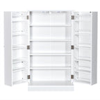17-Tier Buffet Cupboard for Dining Room, Living Room & Entryway
