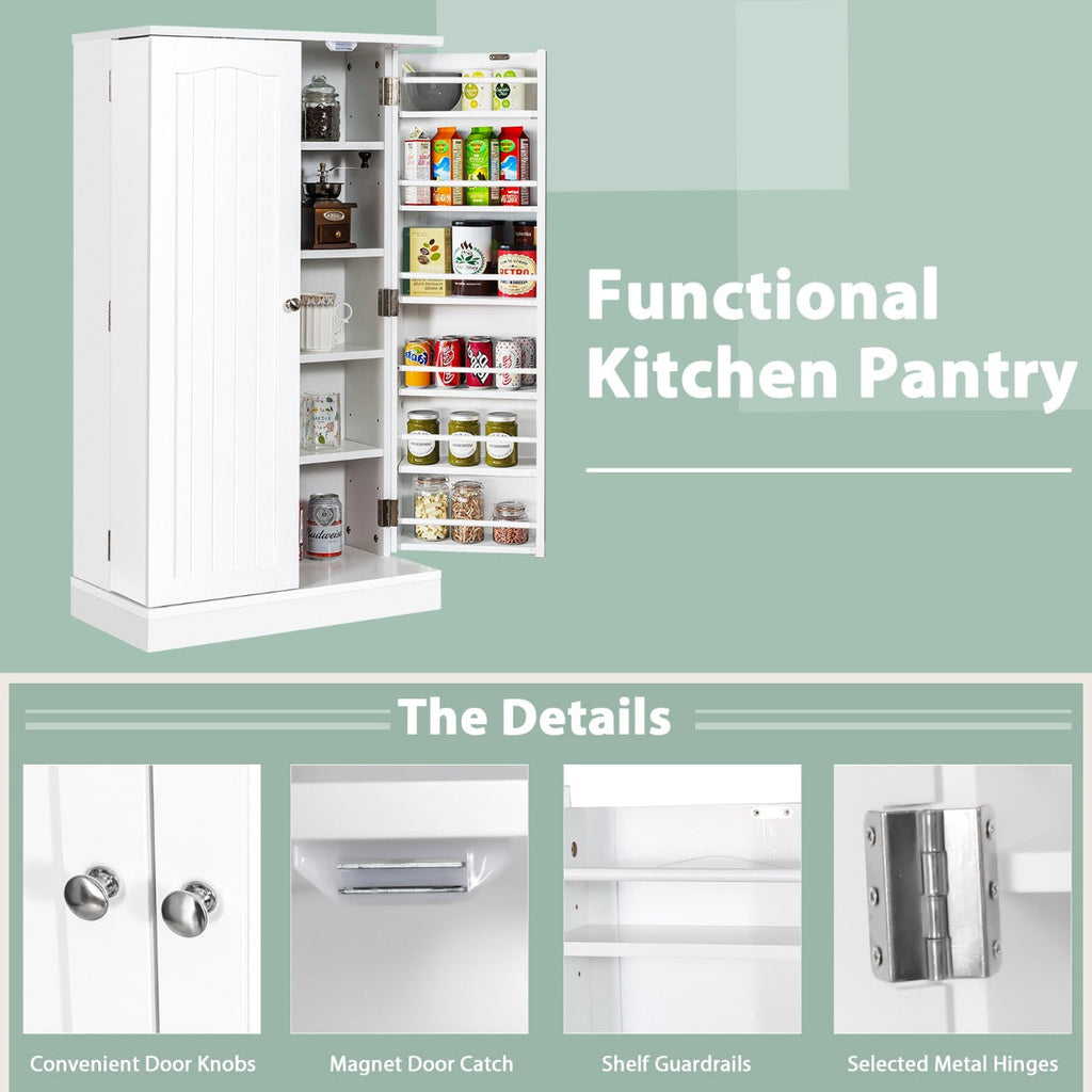 17-Tier Buffet Cupboard for Dining Room, Living Room & Entryway