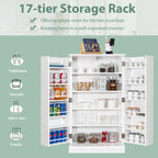 17-Tier Buffet Cupboard for Dining Room, Living Room & Entryway