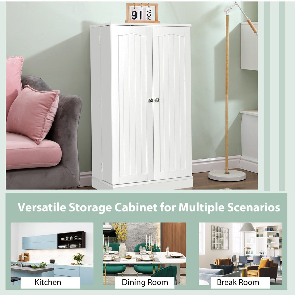 17-Tier Buffet Cupboard for Dining Room, Living Room & Entryway
