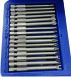 50pcs Screwdriver Bit Set Hex Star Bits Philips Square Spanner Bits w/Case 75mm