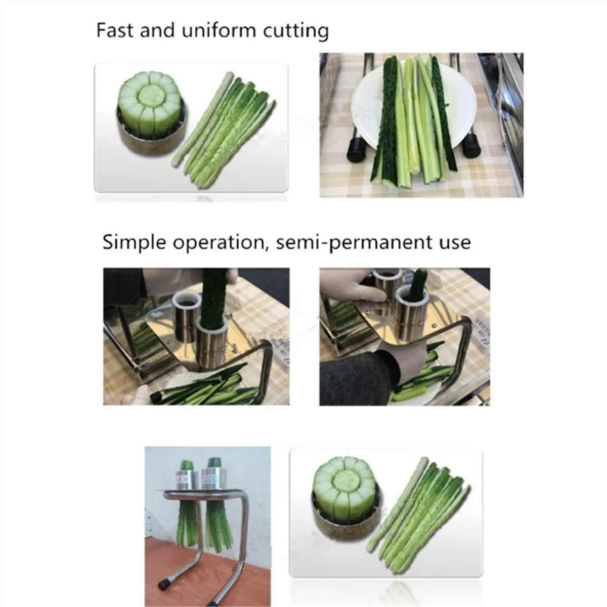 Manual Cucumber Cutter Carrot Stick Maker Commercial Vegetable Slicer for Sushi