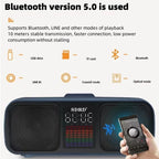 Bluetooth Karaoke Speaker & 2 Wireless Microphones Rechargeable Karaoke Machine
