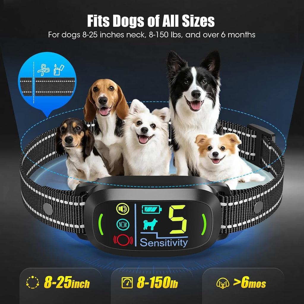 Anti Bark Dog Collar Auto Stop Barking Training Collar Obedience Rechargeable