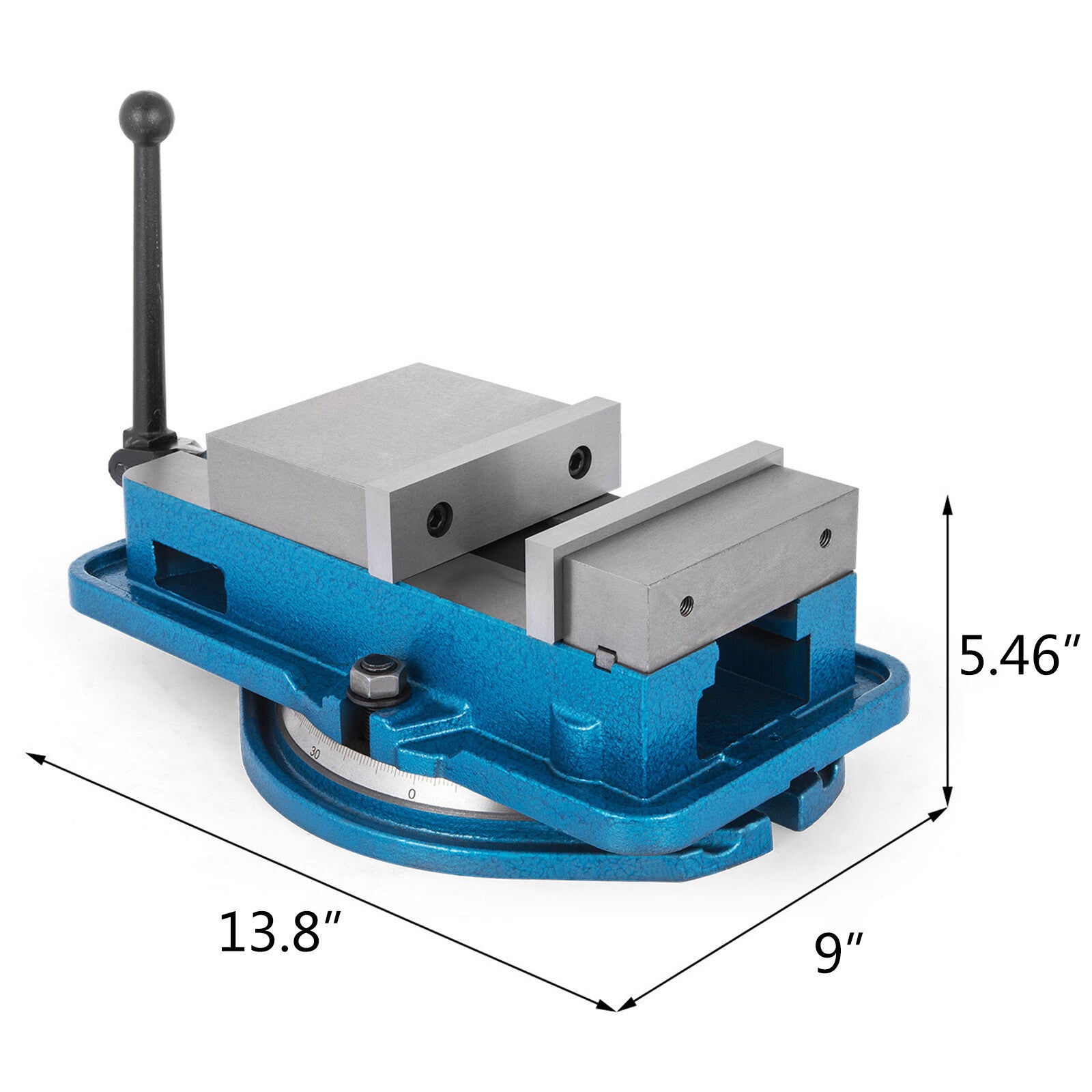5 Inch Milling Machine Vise with 360° Swivel Base & Precision Lockdown