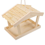 Hanging Wooden Bird House Feeder Outdoor Nest for Wild Birds Garden Decoration
