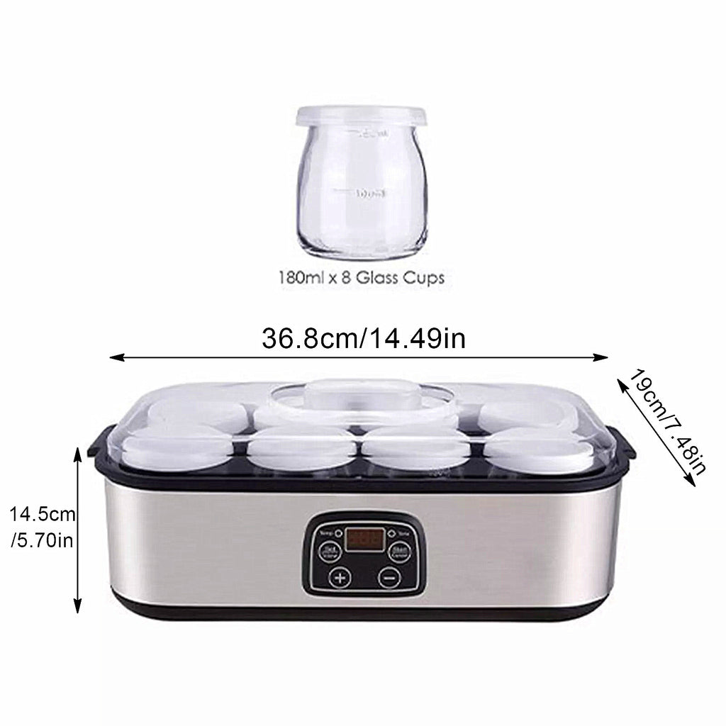 Probiotic Yogurt Maker with Adjustable Temp/ Time Control Get Better Gut Health