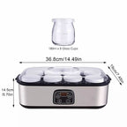 Probiotic Yogurt Maker with Adjustable Temp/ Time Control Get Better Gut Health