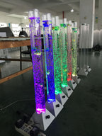 LED 7 Color Changing Aquarium Bubble Light Fish Floor Water Lamp Tower Tube AU