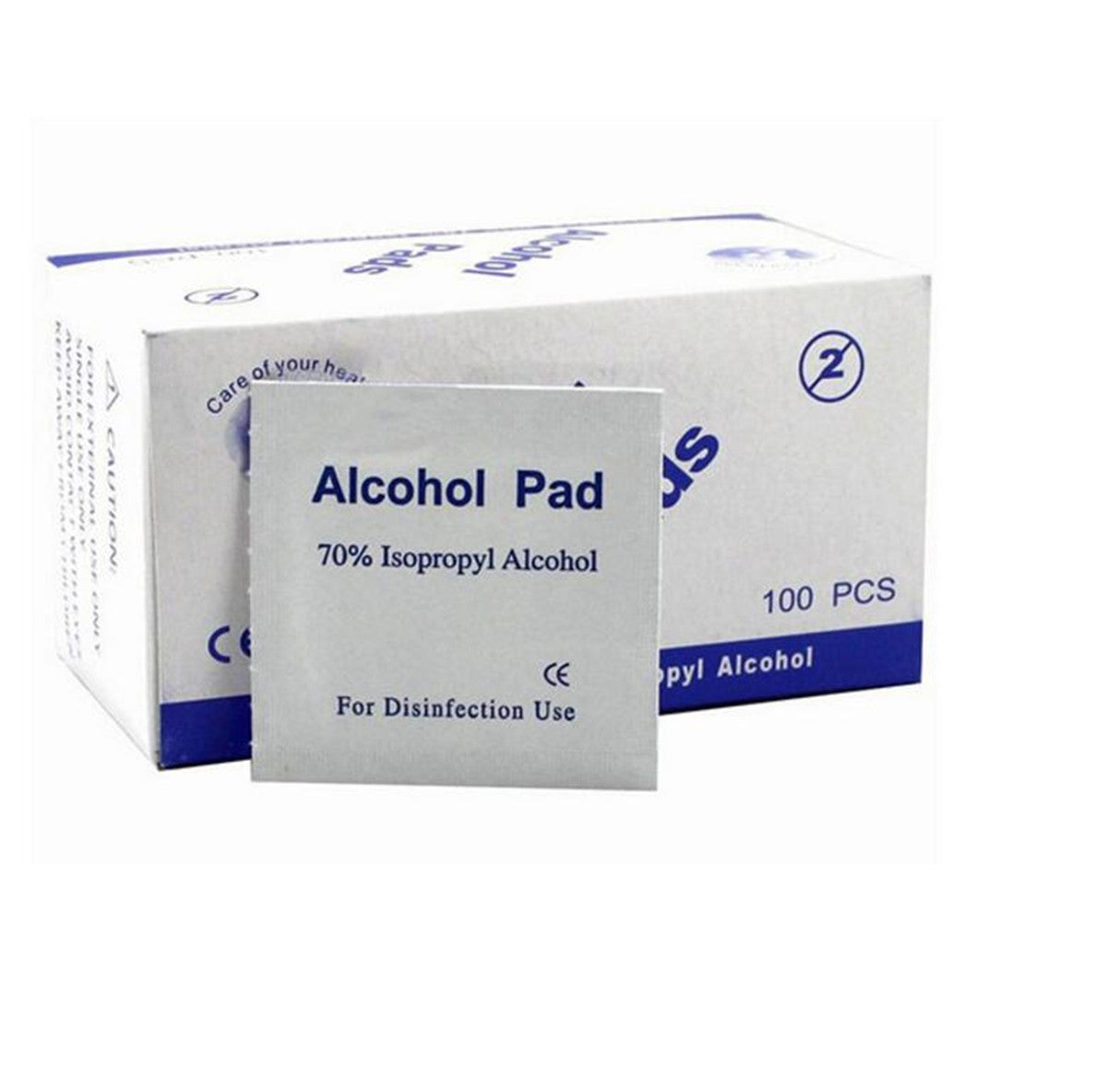 500Pcs 75% Alcohol Pad Antiseptic Swab Wipes Disposable Nail Cleanser Skin Prep
