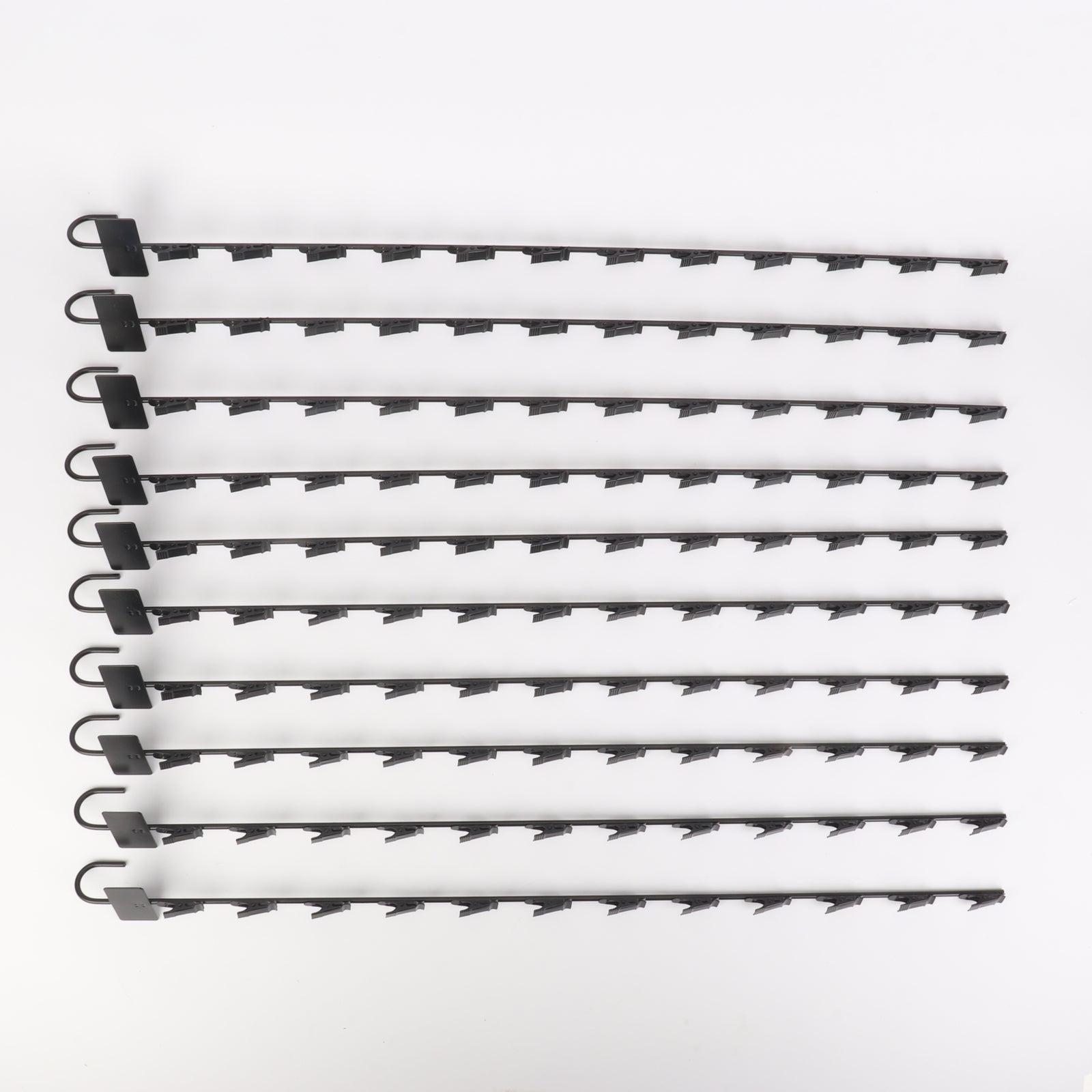 10x Metal Snack Hanging Strips Store Supermarket Shelf Merchandising Clip Strip