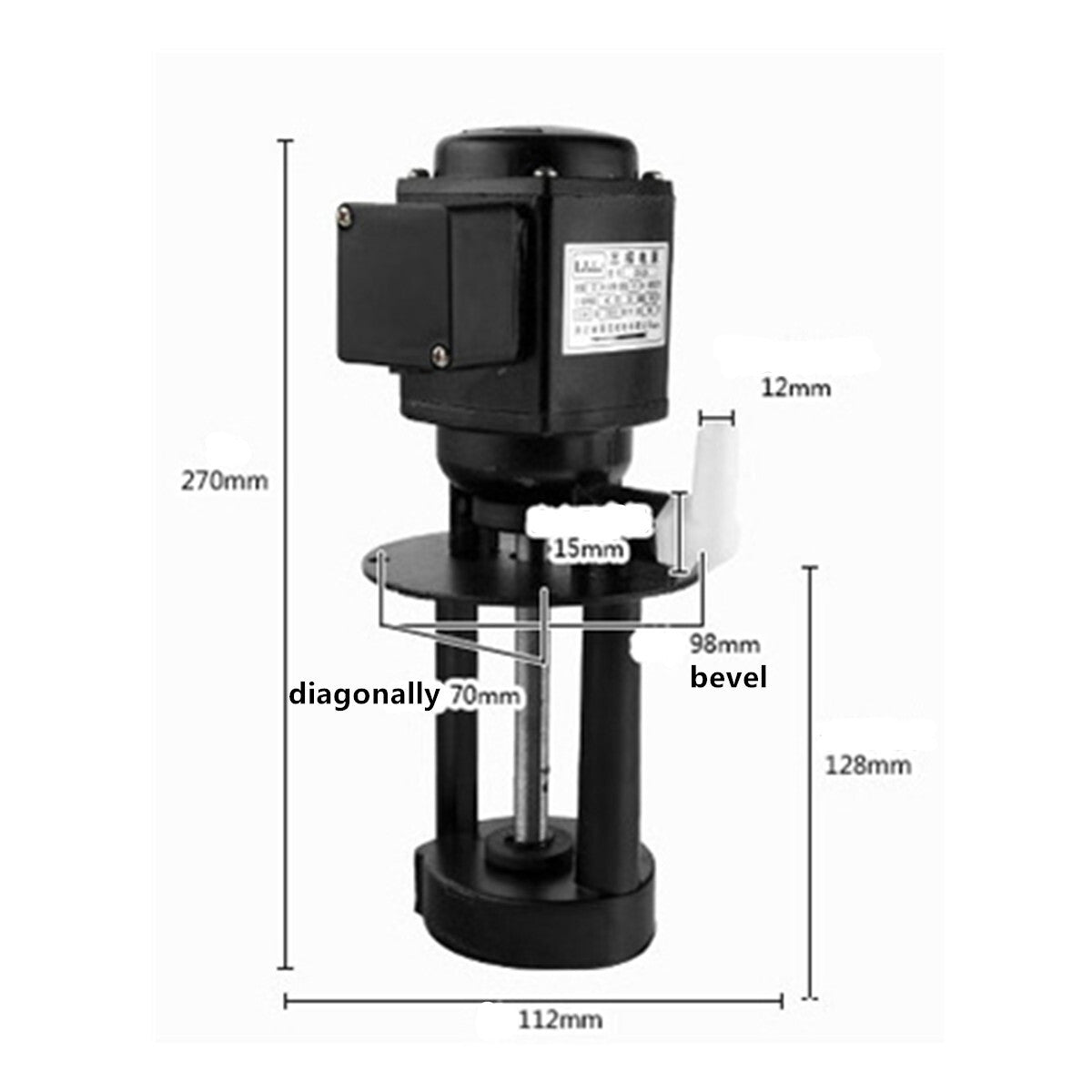 DOB-25 220V Coolant Pump Machine Cooling Water Pump 120W 2860r/min 25L/min