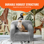 Children's Sherpa Armchair with High-Density Sponge for Ages 18 Months+