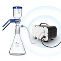 Lab Vacuum Filtration Pump Oilless Vacuum Diaphragm Pump w/ Rubber Tube 10L/min