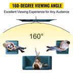 100" Portable Projector Screen with Adjustable Tripod for Indoor & Outdoor Use