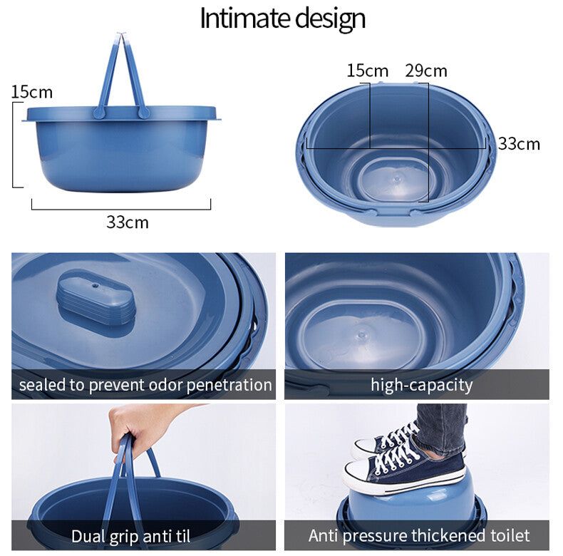 Aluminum Mobile Shower Toilet Commode Chair Bathroom Bedside Footrest Wheelchair