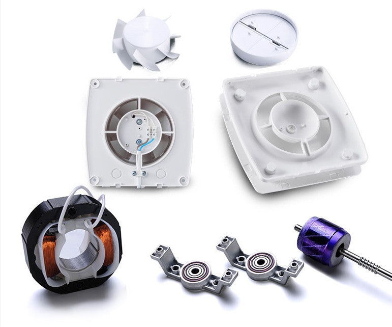Exhaust Fan 6" Ventilation Fan Window Wall Mount Vent Fan for Kitchen Bathroom
